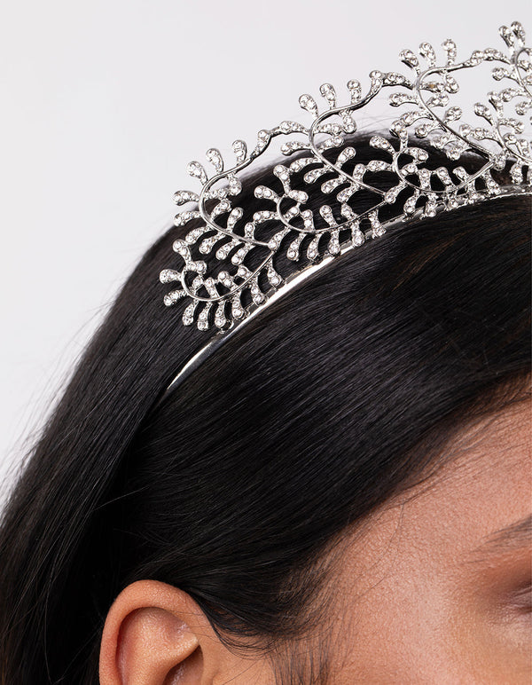 Dainty Vine Crystal State Crown