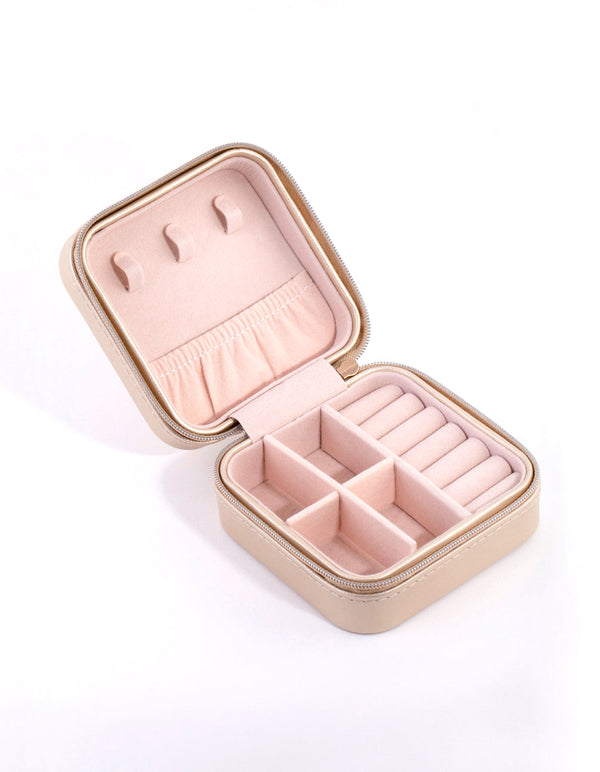 Square Gold Jewellery Box