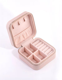 Square Blush Jewellery Box - link has visual effect only