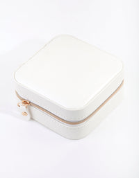 Square White Jewellery Box - link has visual effect only