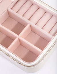 Square White Jewellery Box - link has visual effect only