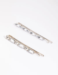 Silver Mixed Baguette Clip Pack - link has visual effect only