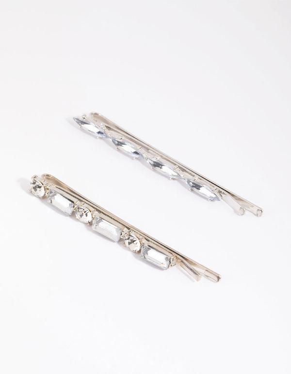 Silver Mixed Baguette Clip Pack