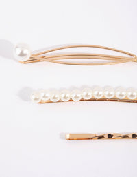 Gold Pearl and Twist Clip Pack - link has visual effect only