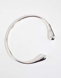 Silver Teardrop Small Cuff Bracelet - link has visual effect only