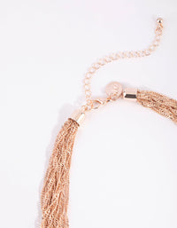 Roségouden fijne gedraaide ketting - link has visual effect only