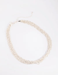 Silver Fine Twisted Chain Necklace - link has visual effect only