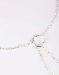 Silver Long Lariat Necklace - link has visual effect only