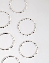 Silver-Plated Molten Band Ring Pack - link has visual effect only