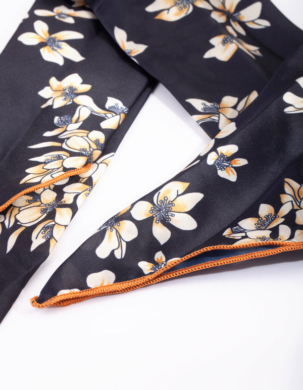 Pretty Floral Bandana Hair Scarf