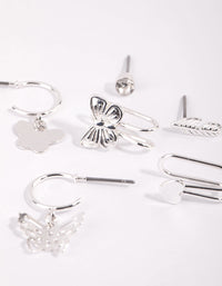 Silver Butterfly Ear Cuff Stack Pack - link has visual effect only