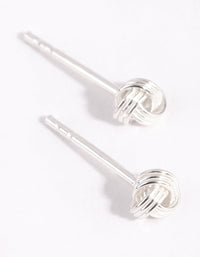 Sterling Silver Knot Stud Earrings - link has visual effect only