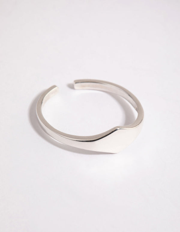 Sterling Silver Mini Signet Ring