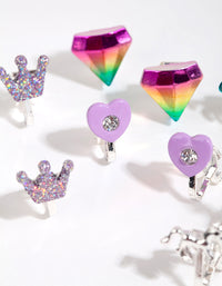 Kids Silver Royal Clip On Earring Pack - link has visual effect only