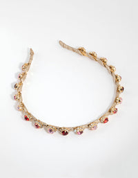 Mixed Stone Thread Wrapped Diamante Headband - link has visual effect only