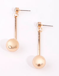 Gold Diamante Drop Earrings - link has visual effect only