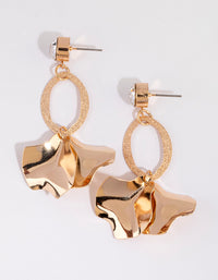 Gold Diamante Drop Earrings - link has visual effect only