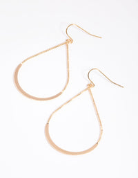 Gold Textured Teardrop Earrings - link has visual effect only