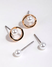 Gold Pearl Earring Pack - link has visual effect only