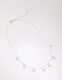Silver Star Necklace - link has visual effect only
