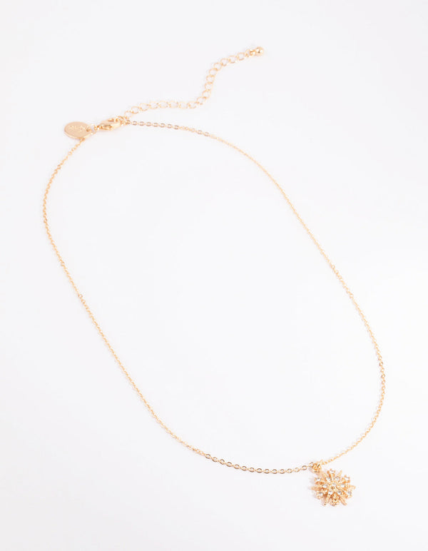 Gold Diamante Star Celestial Necklace