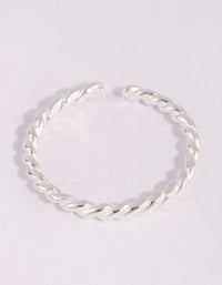 Sterling Silver Twisted Ring - link has visual effect only
