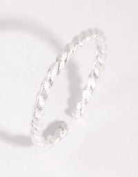 Sterling Silver Twisted Ring - link has visual effect only