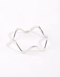 Sterling Silver Squiggle Ring - link has visual effect only