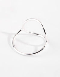 Sterling Silver Circle Ring - link has visual effect only