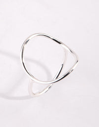 Sterling Silver Circle Ring - link has visual effect only