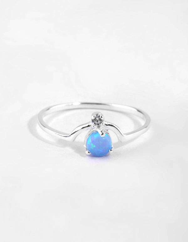 Sterling Silver Opal Ring
