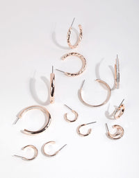 Rose Gold Glitter Paper Earring Pack - link has visual effect only