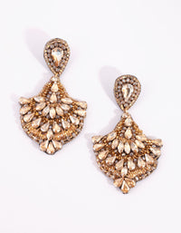 Beaded Chandelier Drop Earrings - link has visual effect only