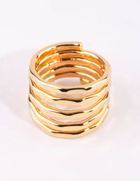 Gold Molten Layered Ring - link has visual effect only