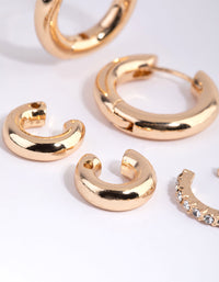 Gold Diamante Cuff Stack Pack - link has visual effect only