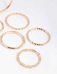 Gold Vine and Textured Ring Pack - link has visual effect only