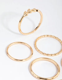 Gold Vine and Textured Ring Pack - link has visual effect only