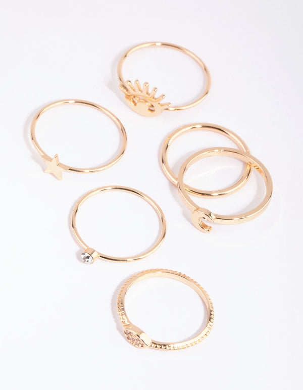 Gold Celestial Ring Pack