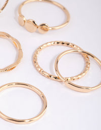Gold Disc and Twist Ring Pack - link has visual effect only