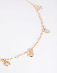 Gold Diamante and Chain Anklet - link has visual effect only