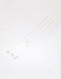 Silver Mixed Bead Bracelet and Anklet Pacl - link has visual effect only