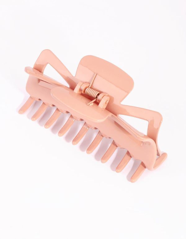 Large Blush Bow Claw