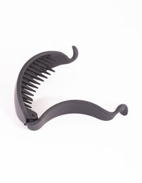 Black Plastic Banana Clip - link has visual effect only