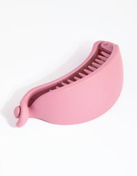 Blush Plastic Banana Clip - link has visual effect only