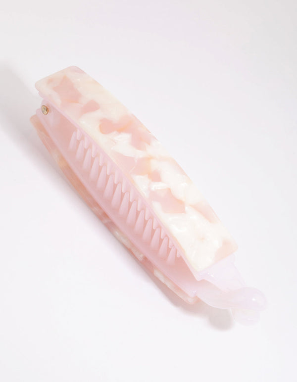Pink Rectangular Banana Clip