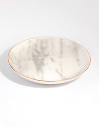 Round Gold Trim Ceramic Trinket Tray - link has visual effect only