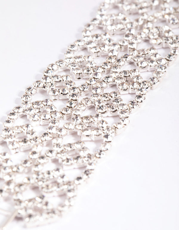 Silver Cup Chain Clasp Bracelet