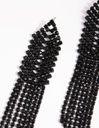 Matte Black Cup Chain Earrings - link has visual effect only