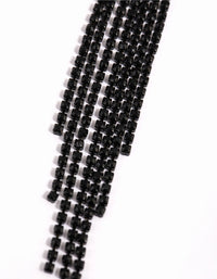 Matte Black Cup Chain Earrings - link has visual effect only