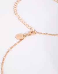 Gold Figaro Waist Chain - link has visual effect only